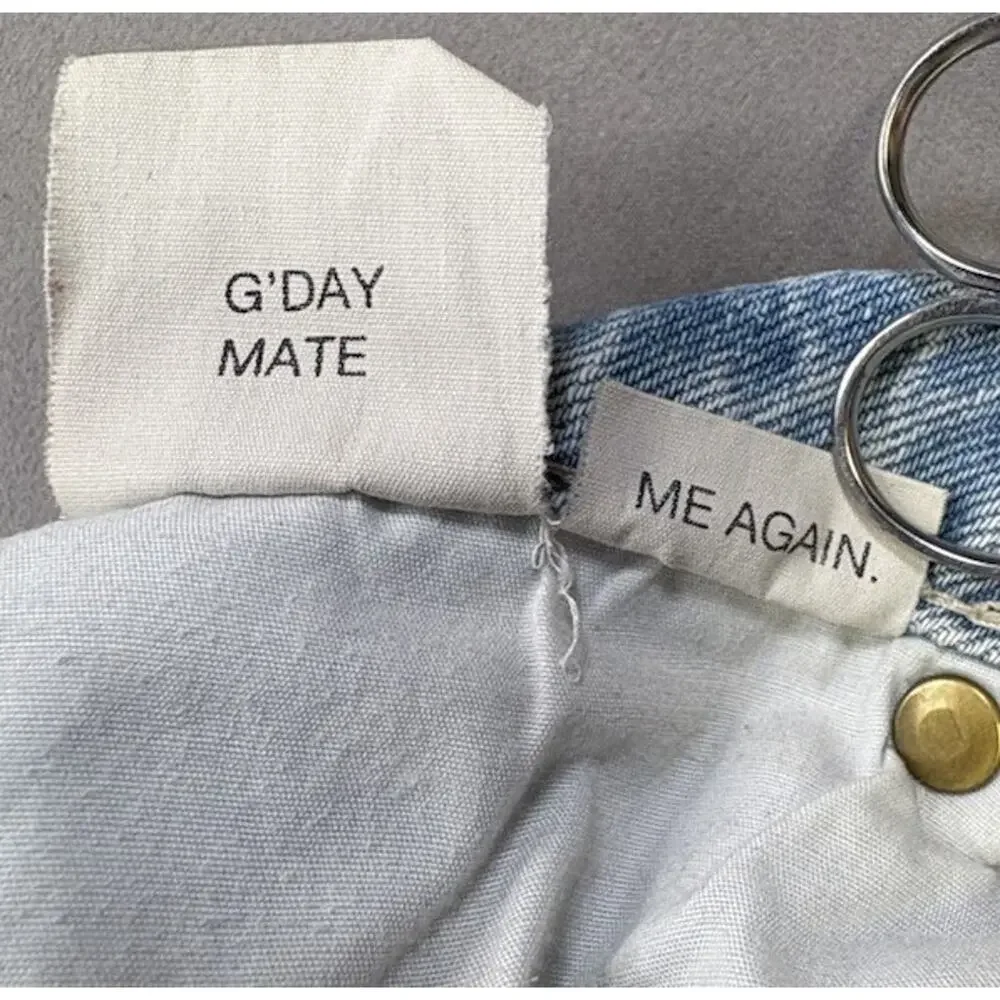 ROLLA'S High Rise Original Straight Leg Light Blue Denim Jean Size 30 Light Wash - Picture 8 of 9